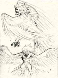 Harpy Sketch 1